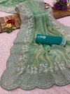 SF 715 Burburry Silk Party Wear Sarees Wholesale Market In Surat
